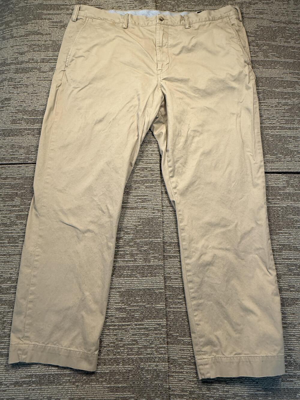 Polo Ralph Lauren Pants Mens 40x29 Beige Stretch Chino Straight Leg Casual